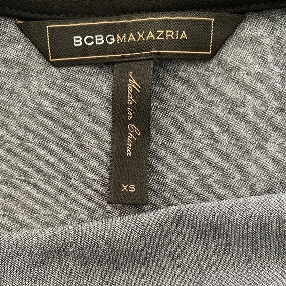 BCBGMAXAZRIA Form Fitting Dress, Black/White, XS - Picture 5 of 6